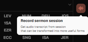 Sermon Panel screenshot